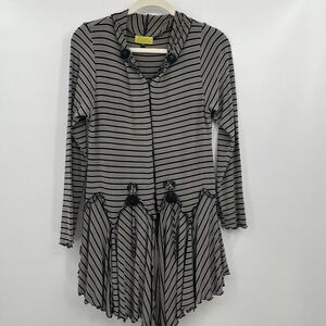Giselle Shepatin Blouse Art Wear XS Striped Whimsigoth Fairy Gothic steam punk